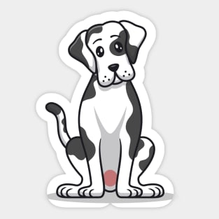 Cute Great Dane Dog Sticker